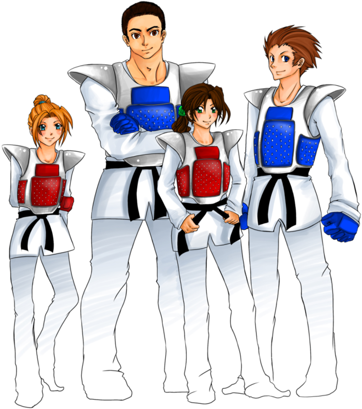 Tkd Fight Club By Ndpcomics - Taekwondo Sparring Clip Art (900x1080)