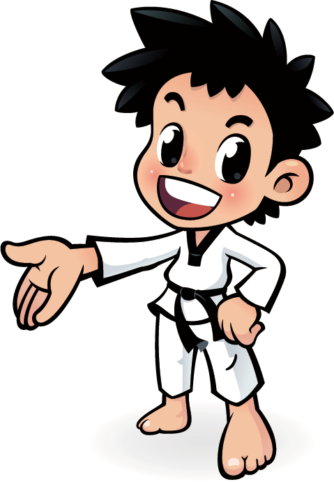 Cartoon Taekwondo Poster - 跆拳道 卡通 (479x691)