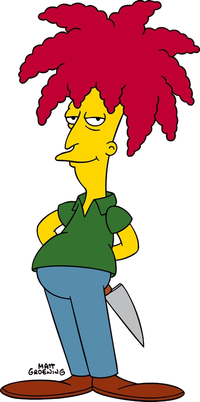 Sideshow Bob, Grammer's Role On The Simpsons - Sideshow Bob (403x807)