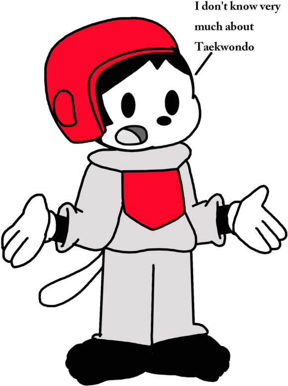 Pooch Doing Taekwondo At 2016 Olympic Games By Marcospower1996 - Cartoon (894x894)