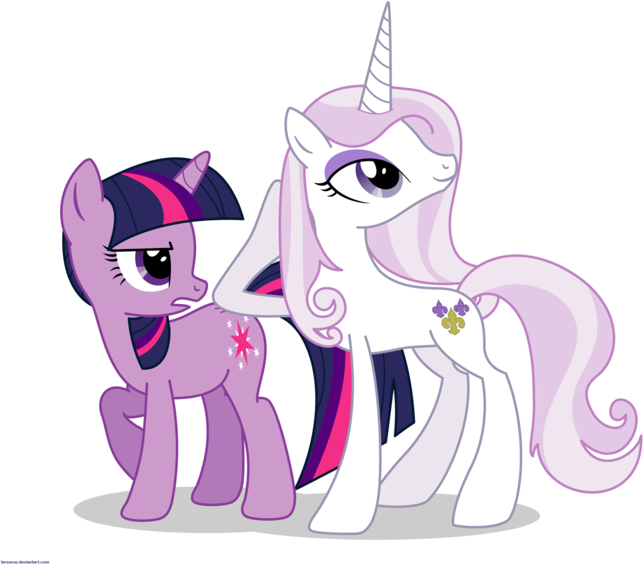 Fleur The Posing Pony And Twilight Sparkle - Fleur De Lis Pony (937x852)