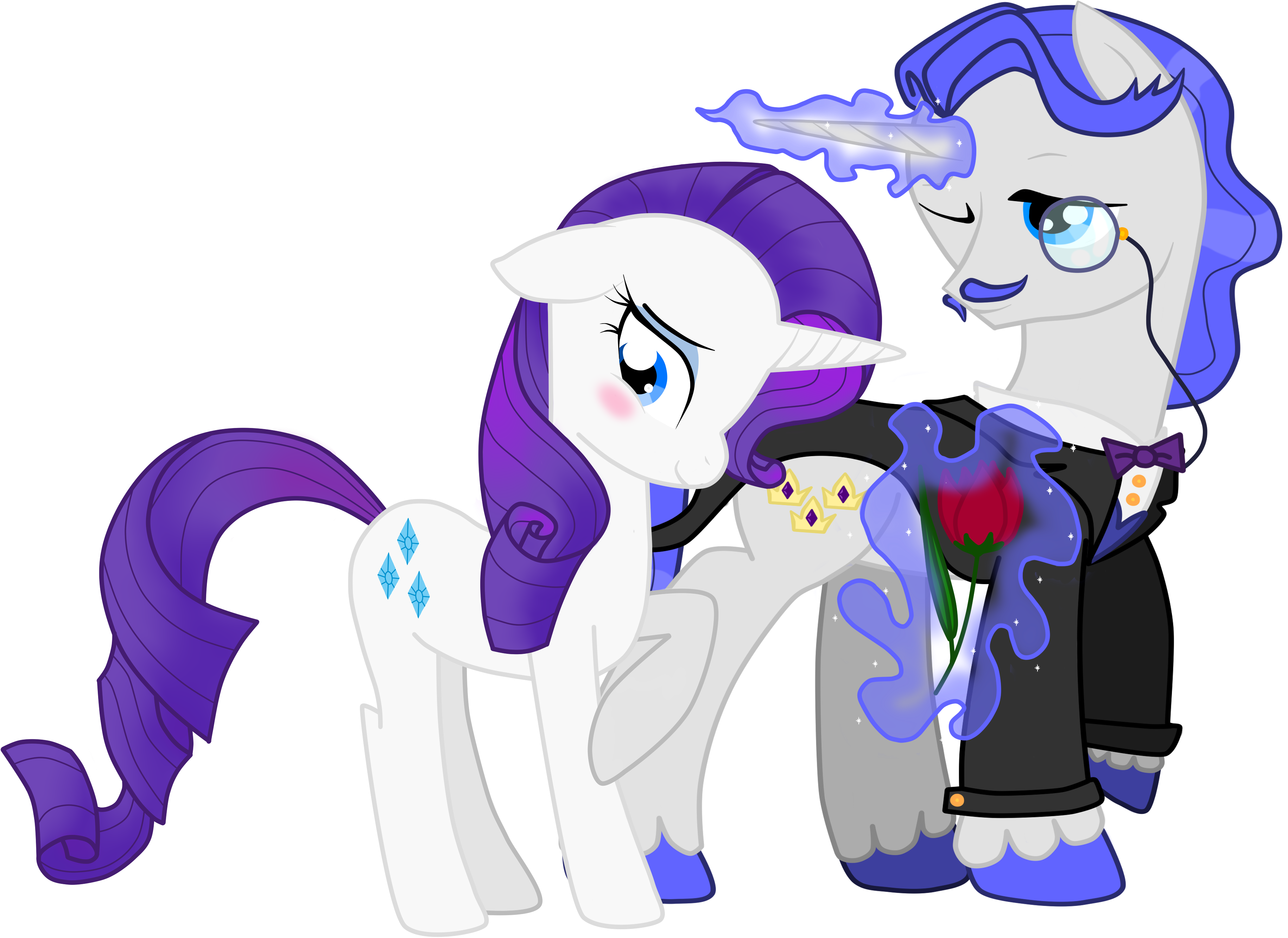 Mlp Rarity X Fancy Pants (3685x2693)