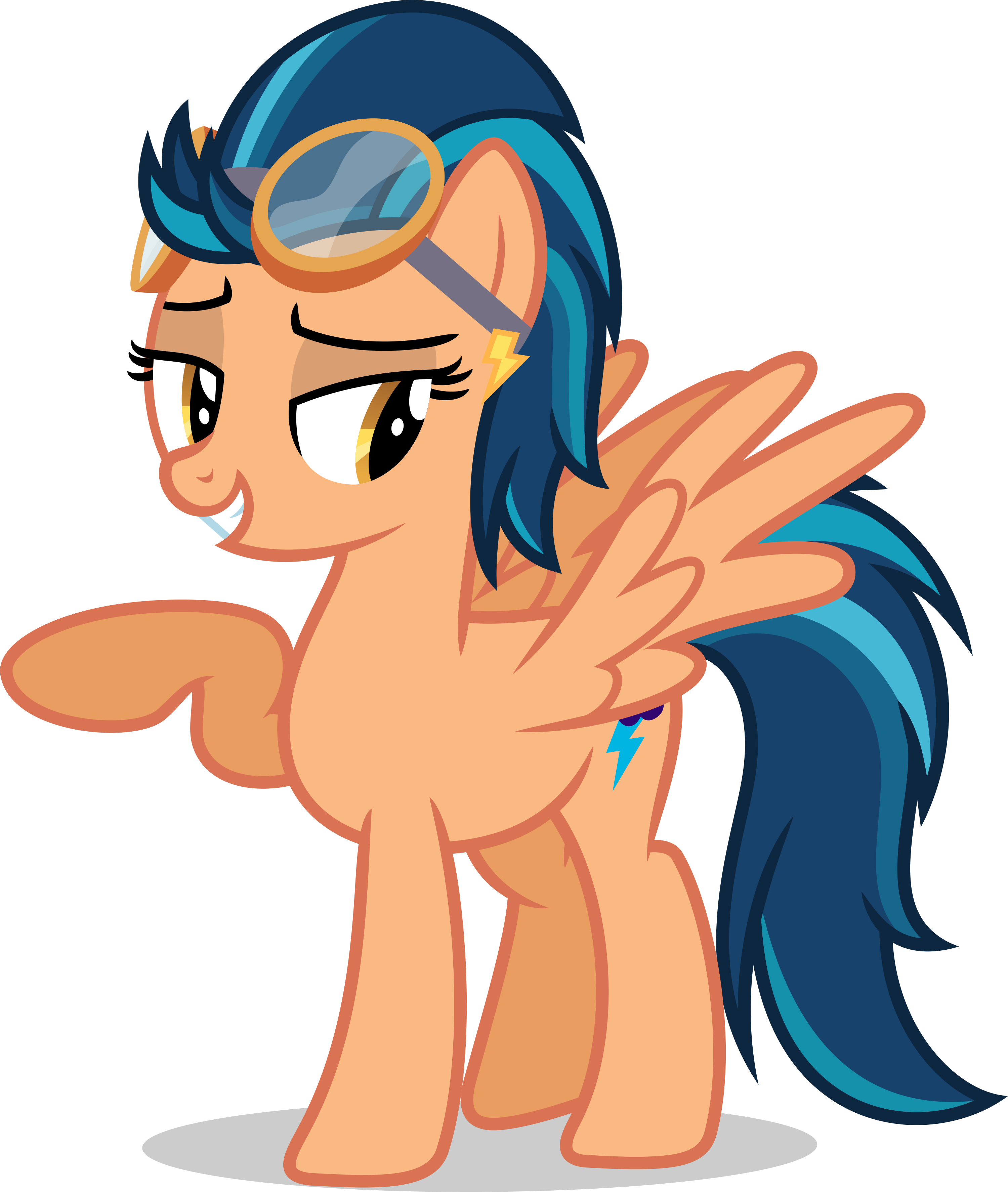Mlp Indigo Zap Pony (3000x3547)