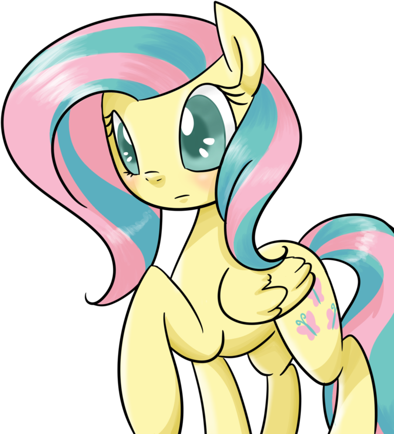 Alternate Mane Fluttershy By Minty-red - Cartoon (894x894)