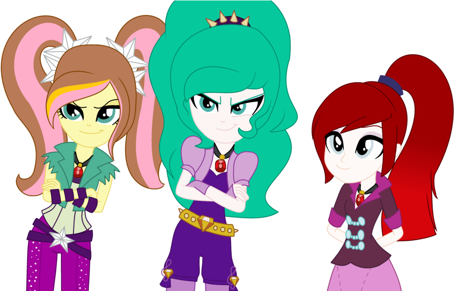 The New Dazzlings By Sunsetjennydash - Base My Little Pony Eg Dazzlings (1024x596)