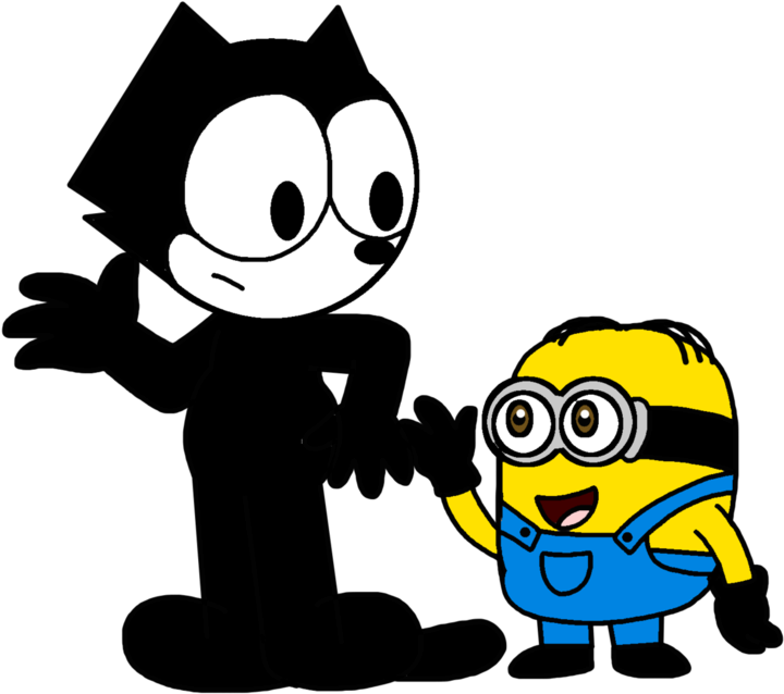 Felix The Cat Meets Dave The Minion By Marcospower1996 - Dreamworks Felix The Cat (974x820)