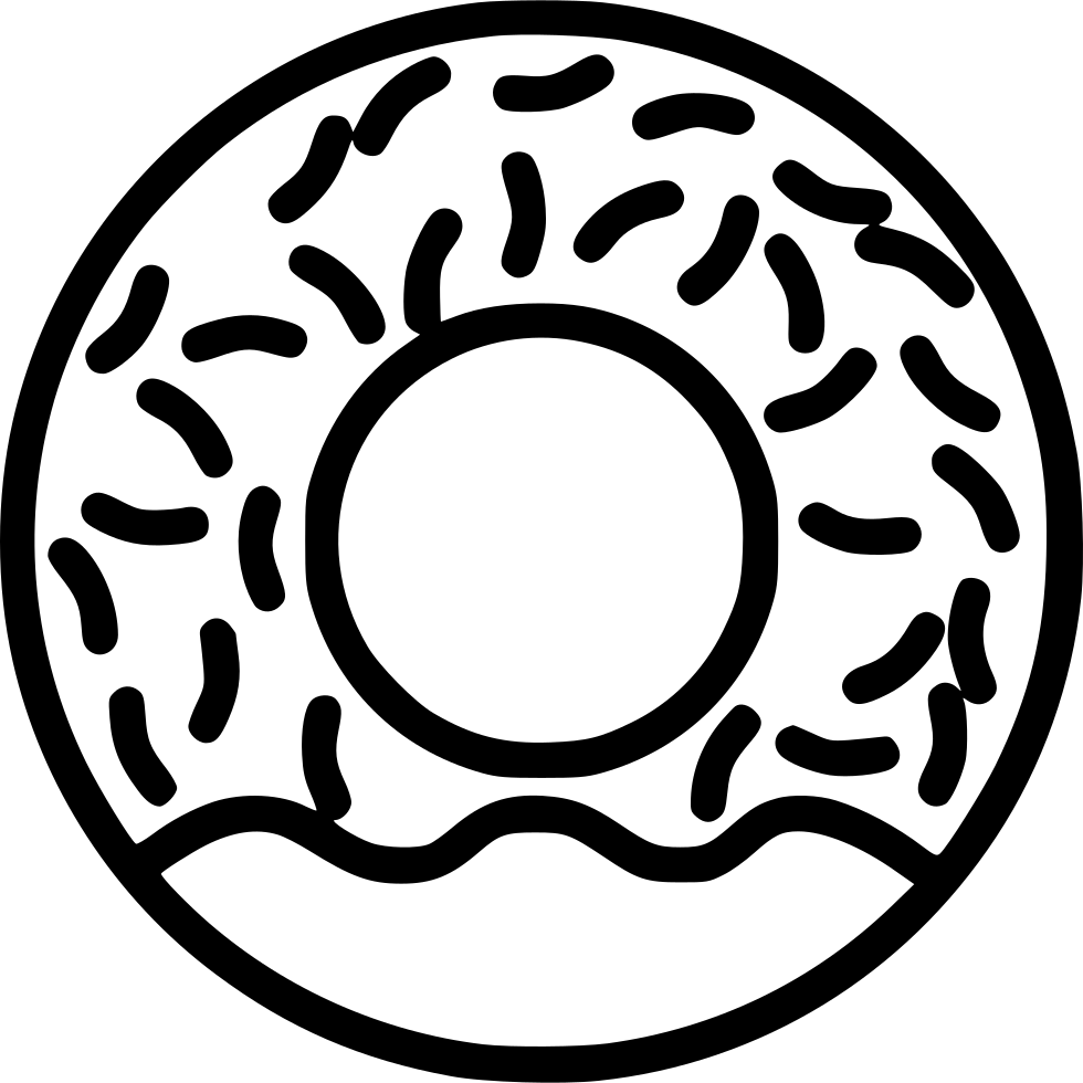 Sweet Treats: A Coloring Book Donut coloring page, Coloring pages, Coloring page