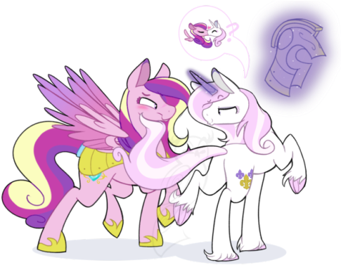 Commission For @misagothings Who Wanted Some Shimmer - Cartoon (500x387)