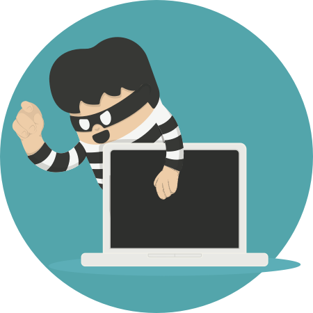 Flood Clipart Landlord - Ladrones En Computadora (450x450)