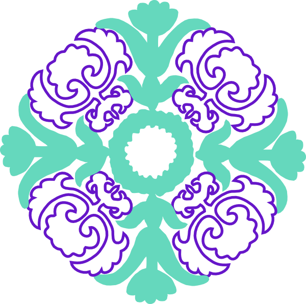 Damask Design Damask Water Color All Over (600x597)