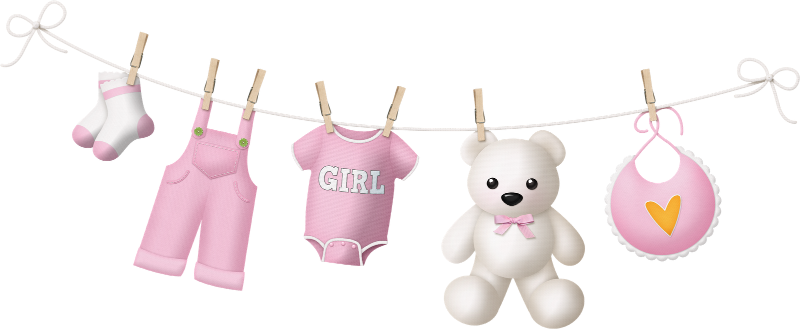 Baby Boy Clothes Line Png - Baby Boy Clothesline Clipart (1600x659)