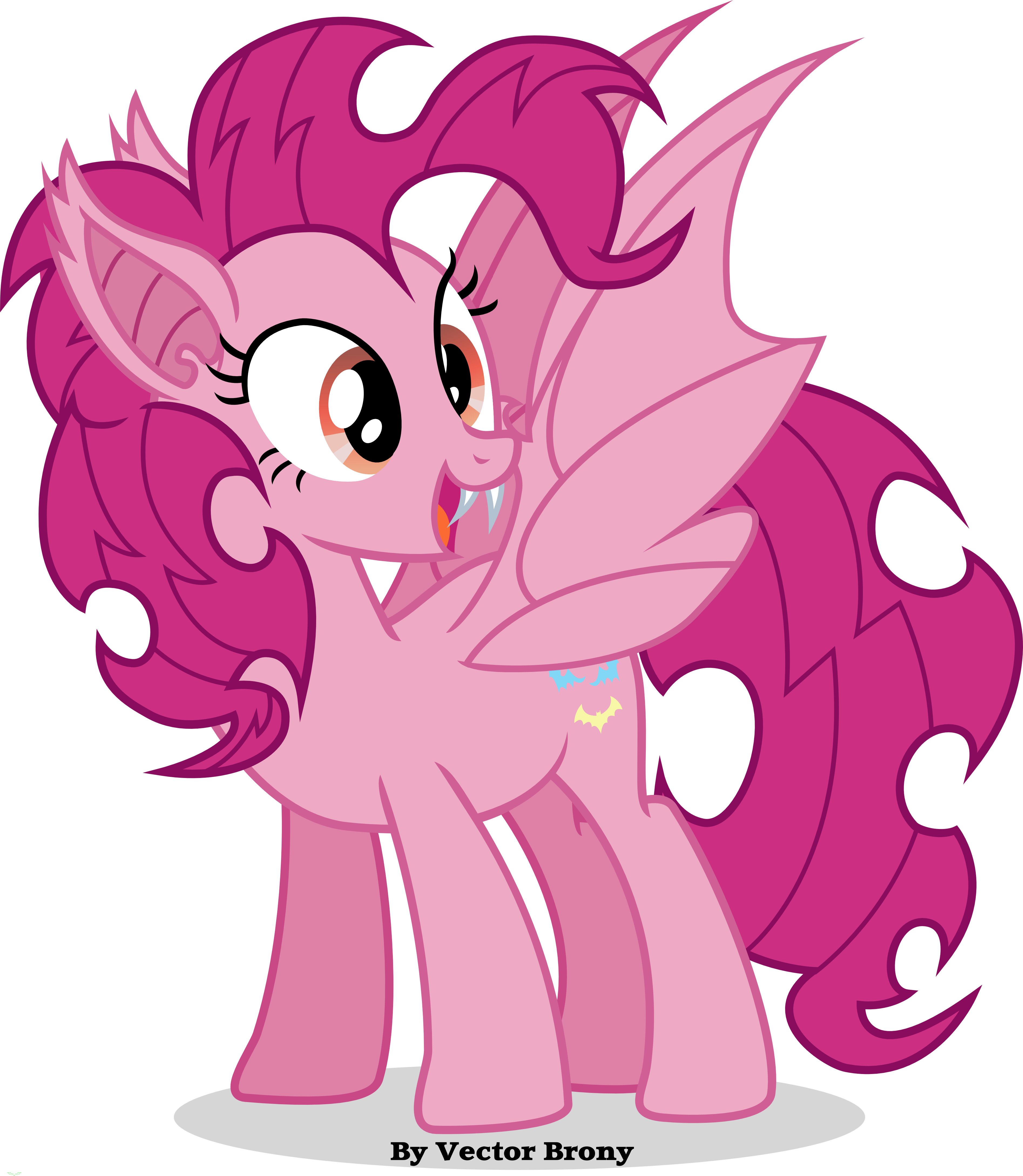 Dasprid 126 9 Bat Pinkie By Vector-brony - Dasprid 126 9 Bat Pinkie By Vector-brony (3789x4358)
