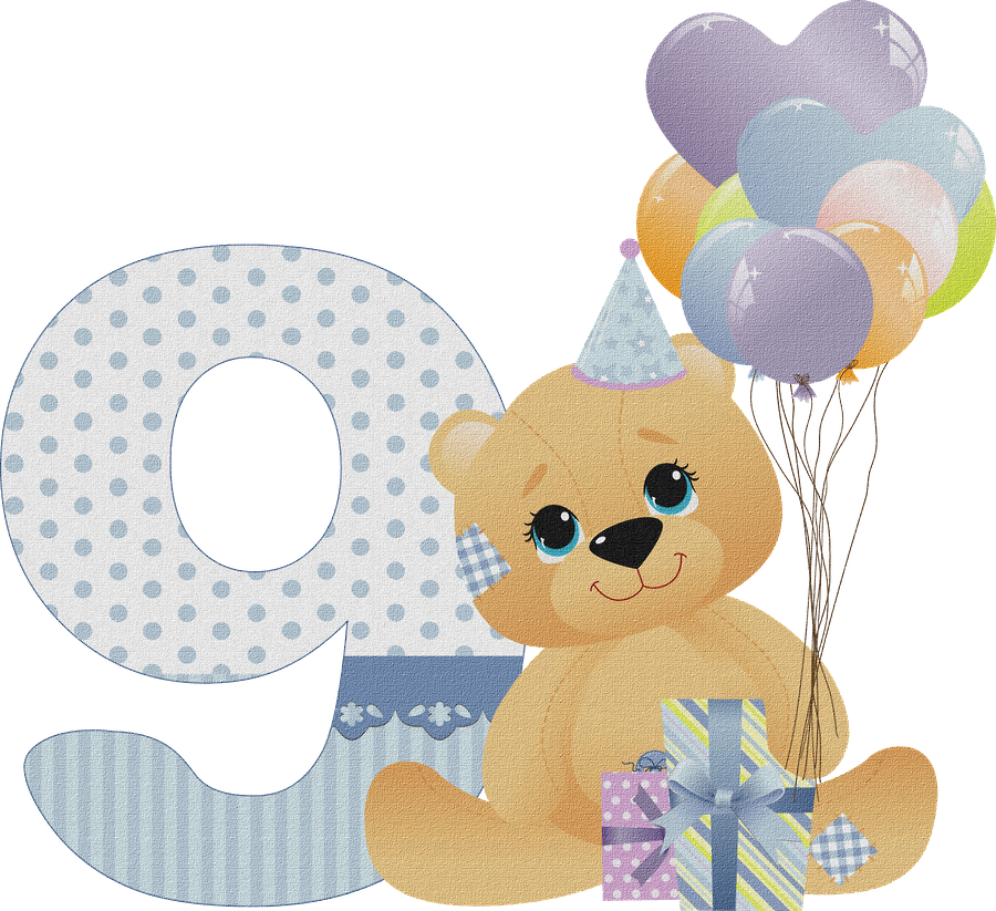 Bebê - Baby Bear Birthday Clip Art (900x823)