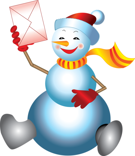 Bonhomme De Neige - Greeting Card (435x500)