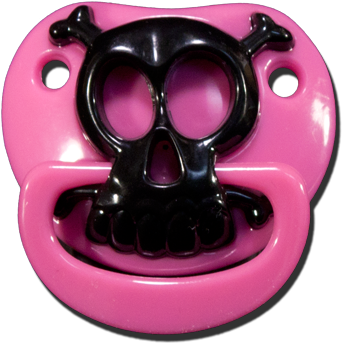 It Be Known To Be Bad Luck To Have A Woman On A Pirate - Billy Bob Pacifiers Skull Pacifier (400x371)