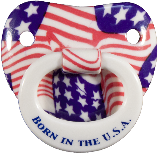 American Pride Pacifier - Billy Bob American Pride Pacifier (600x577)