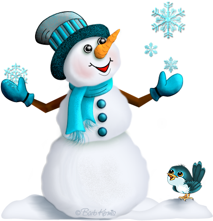 Tube Bonhomme De Neige - Let It Snow Gif (436x461)