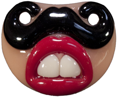 Why Do Babies Love This Novelty Pacifier Elementary, - Billy Bob Lil' Sherlock Baby Pacifier (480x432)