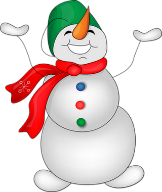 Снеговик Клипарт (320x380)