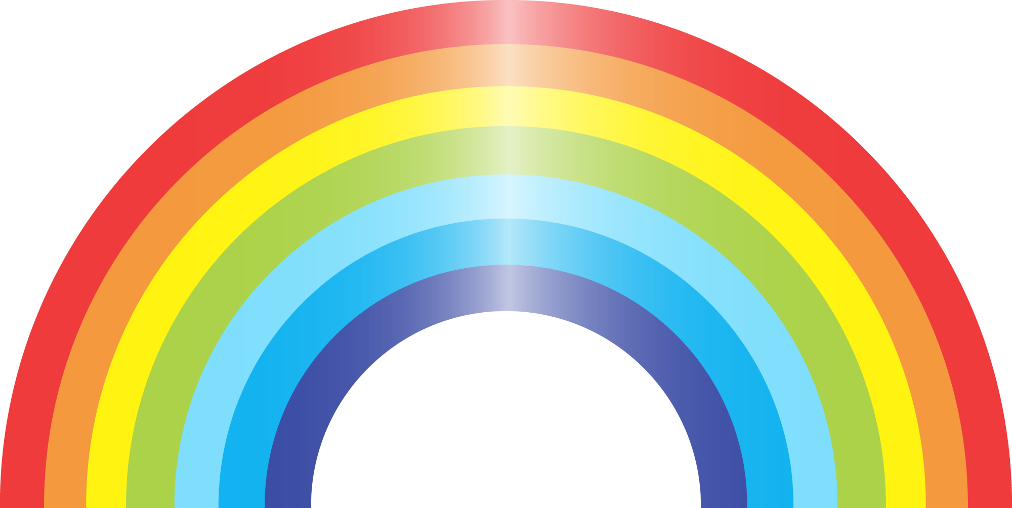 Rainbow Png Image - Rainbow Png (2000x1004)