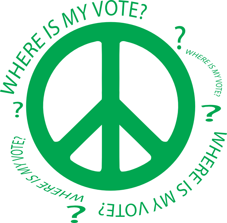 Vote Iran Peace Sign 2 Scallywag Peacesymbol - Peace And Love Symbol (777x765)
