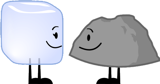 Bfdi Fanart Picture Of A Shipping Between Icy And Rocky - Bfdi Fanart Picture Of A Shipping Between Icy And Rocky (564x294)