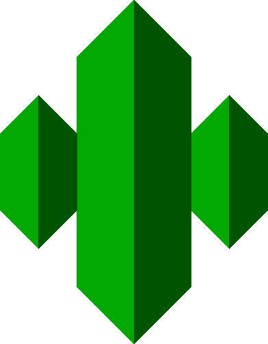 See, It's A Perspective-ish City Made Out Of Green - Graphic Design (392x503)