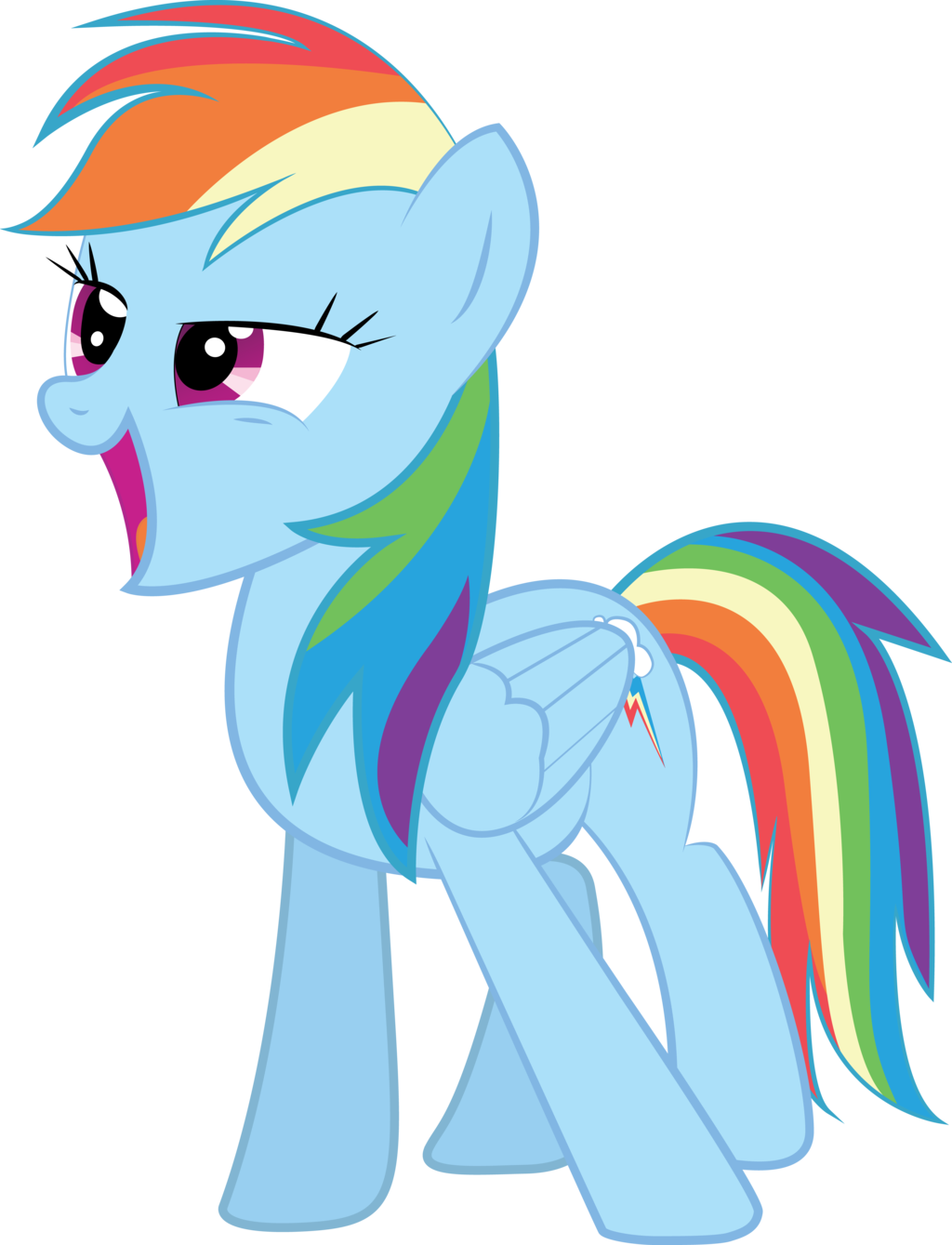 Rainbow Dash By Paperprisma Rainbow Dash By Paperprisma - Rainbow Dash Is Surprised (1024x1339)