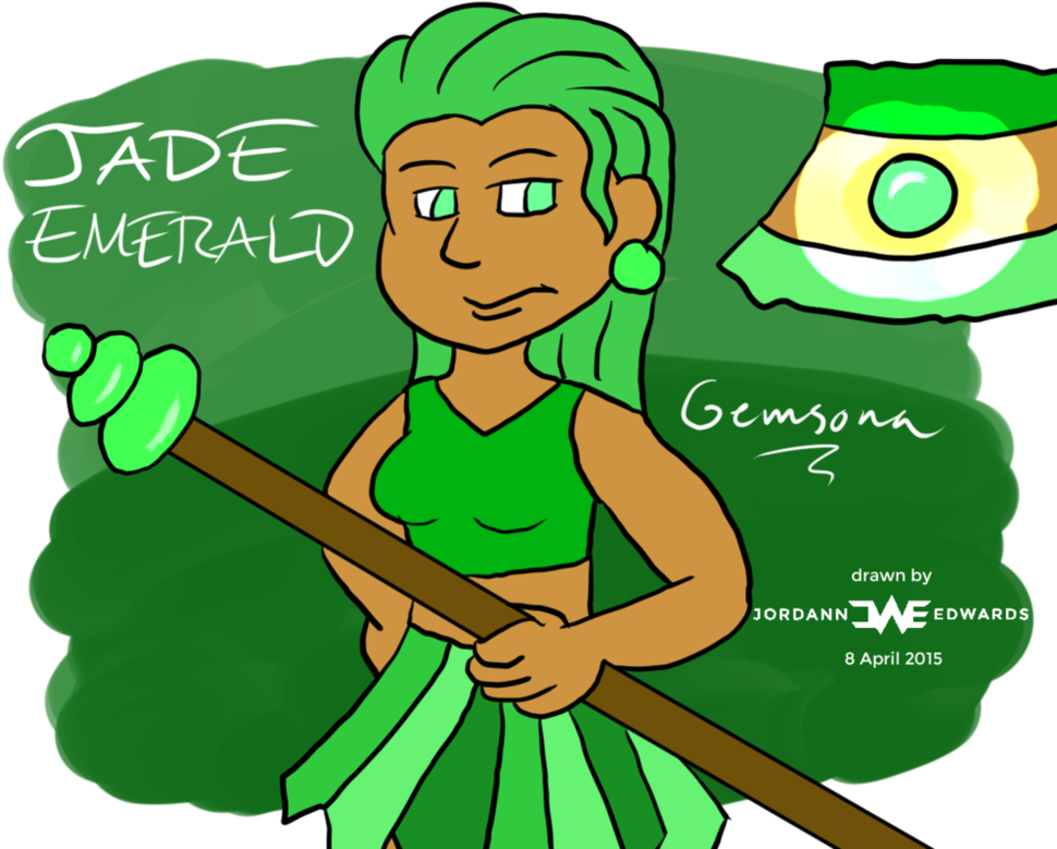 Jade Emerald By Jwthamajestic - Cartoon (999x799)