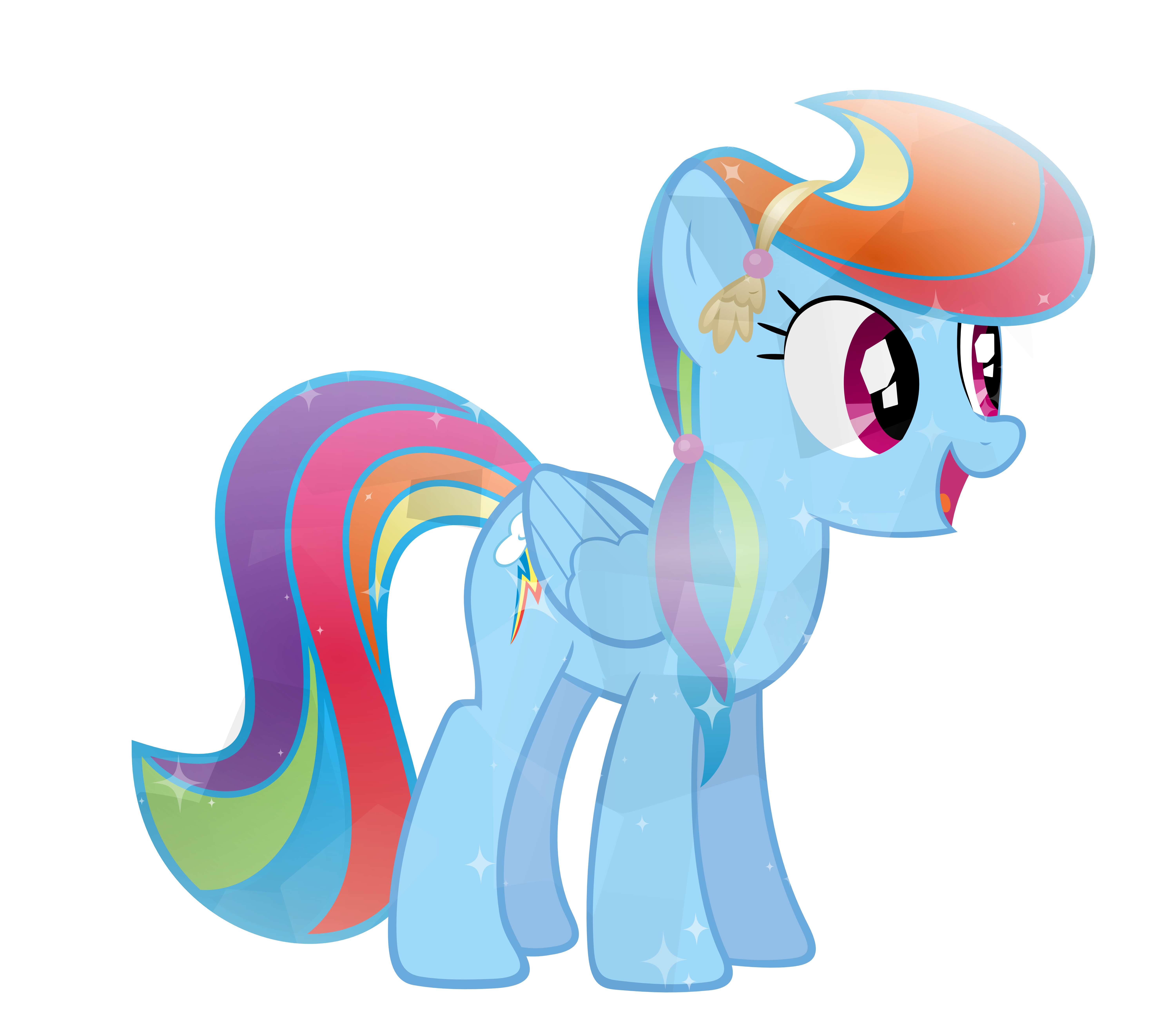 Crystal Rainbow Dash By Sairoch - My Little Pony Crystal Rainbow Dash (6001x5224)