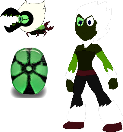 Trapiche Emerald By Twistednights - Trapiche Emerald Steven Universe (413x445)