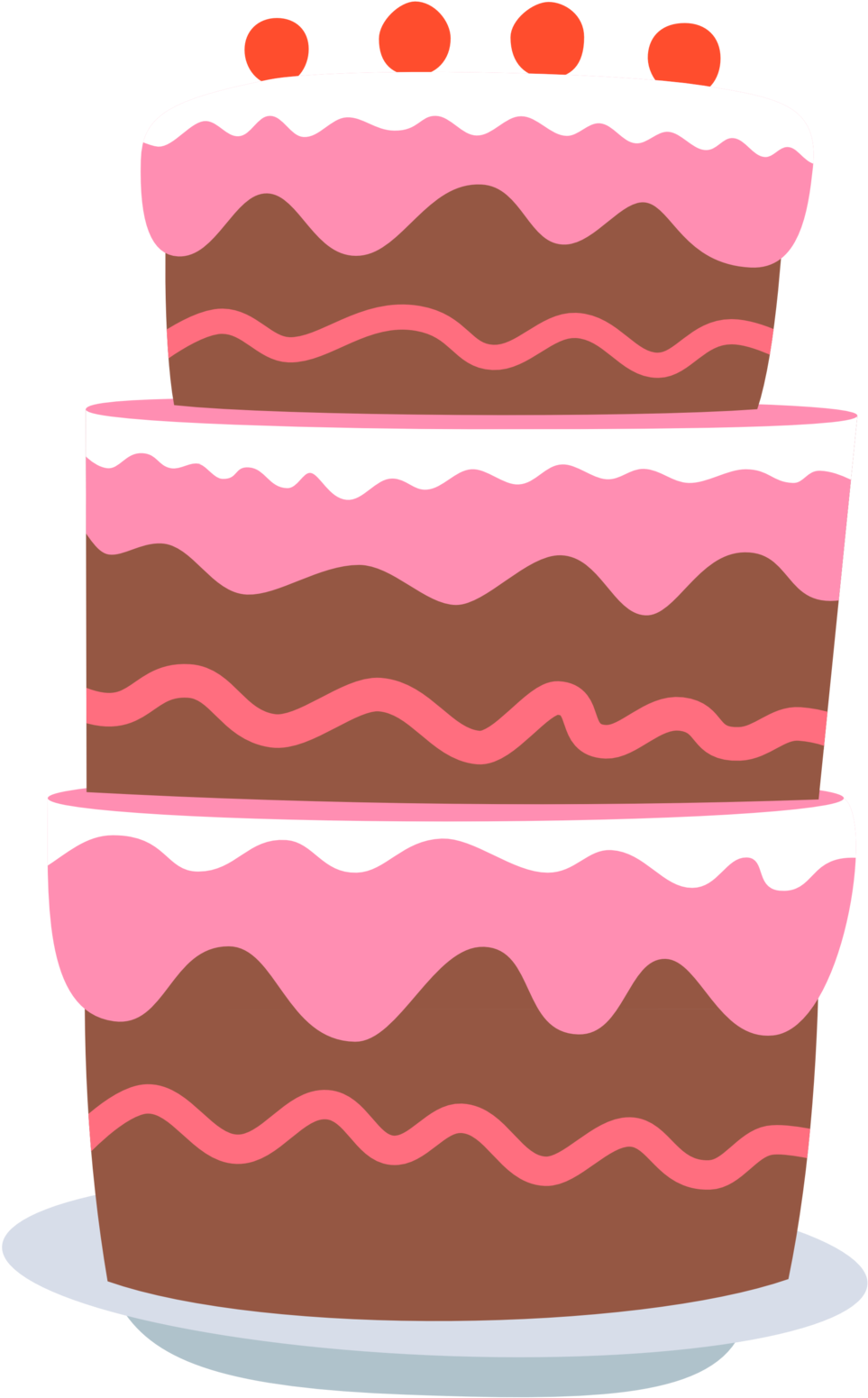 Gummys - Mlp Birthday Cake Png (1024x1629)