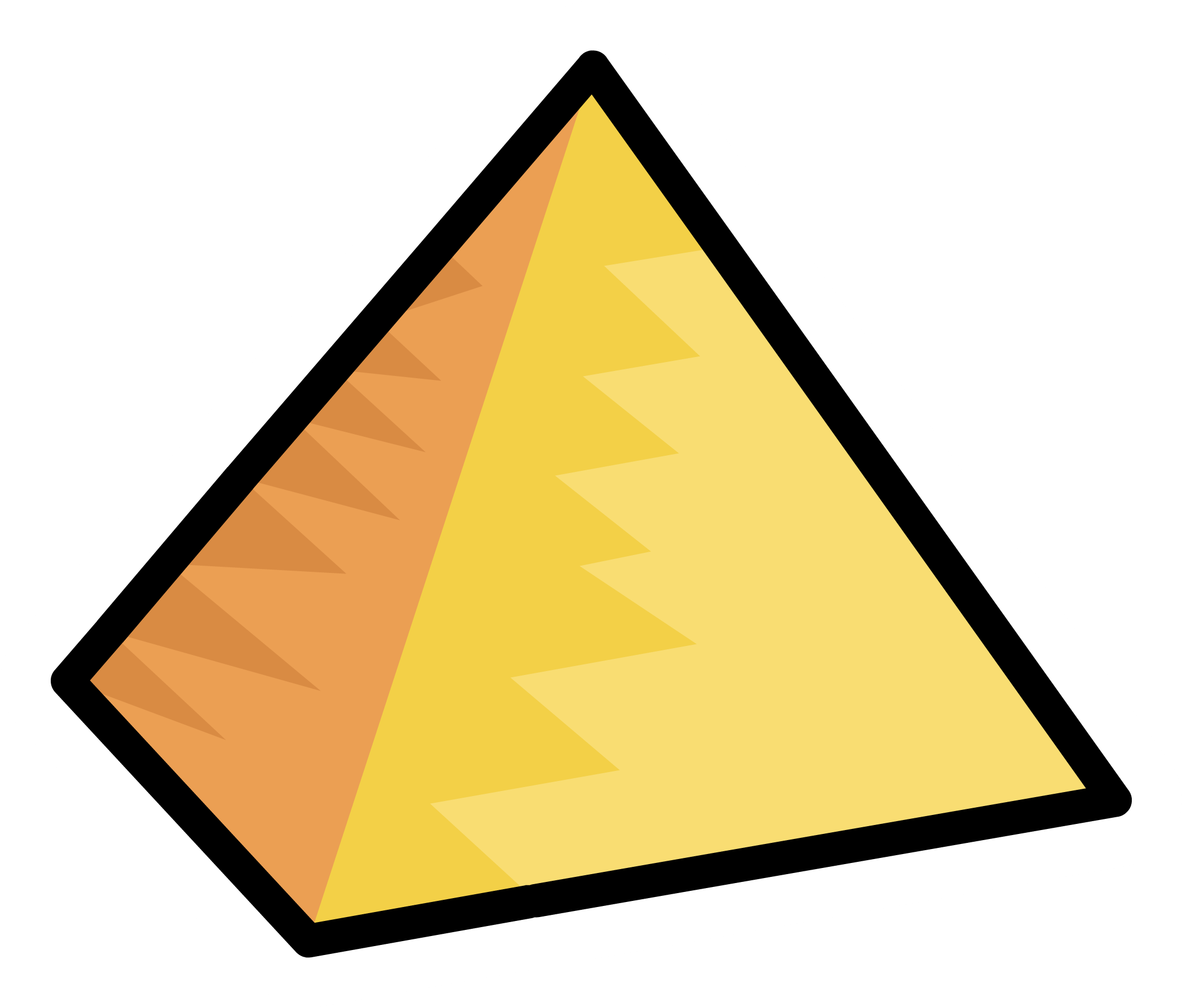 Pyramid Clipart Yellow - Toshiba Touch Screen Laptop (2119x1807)