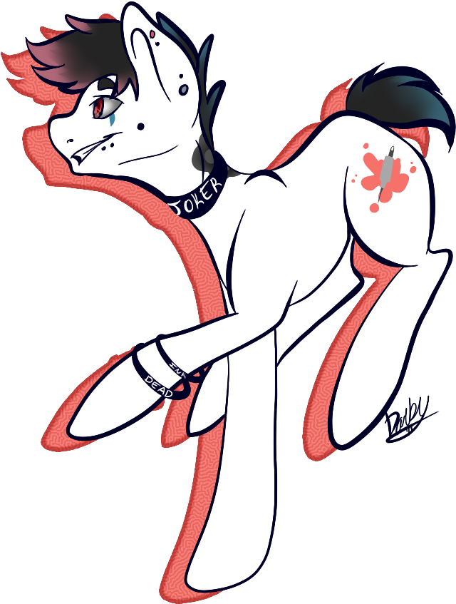 Com Twisted Ink Mlp Oc What Do You Think By Bluberryblast - Cool Male Mlp Oc (707x881)