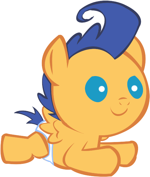 Flash Sentry Baby By Misspegasister - My Little Pony Flash Sentry Baby (580x620)