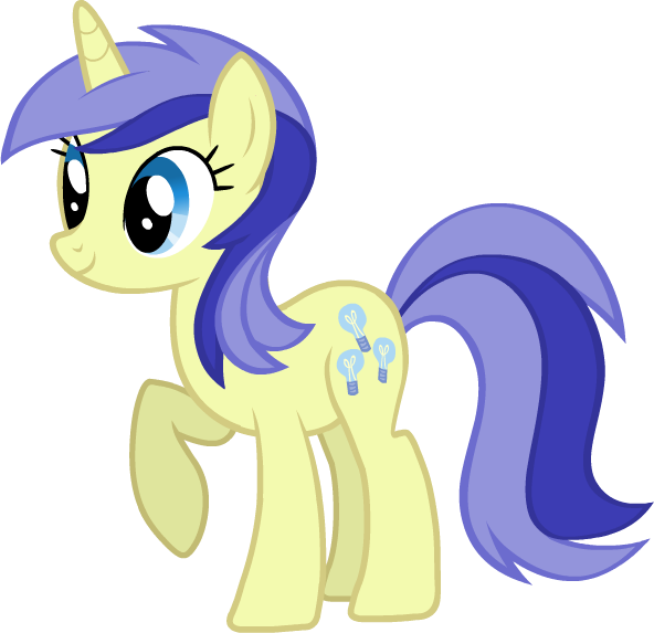 Electric Sky's Show Appearance In Flash Assets - My Little Pony Light Bulb Cutie Mark (592x573)