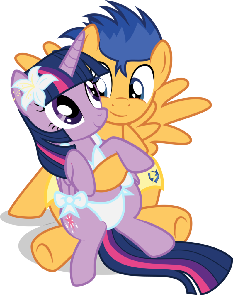Sonicthecaptain Comm Twilight And Flash By Benybing - Flash Sentry Diaper (795x1006)
