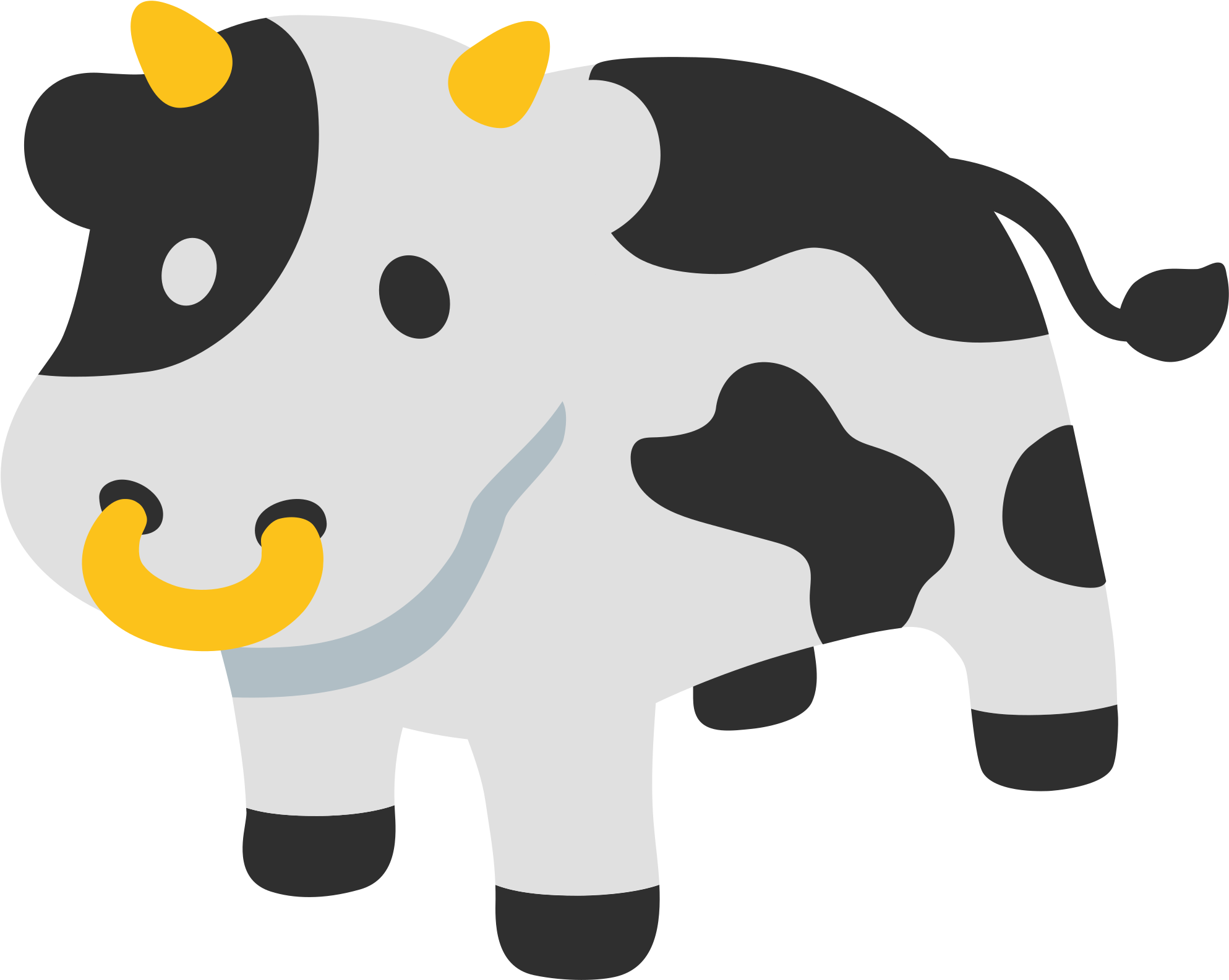 This Image Rendered As Png In Other Widths - Emoji Cow (2000x2000)