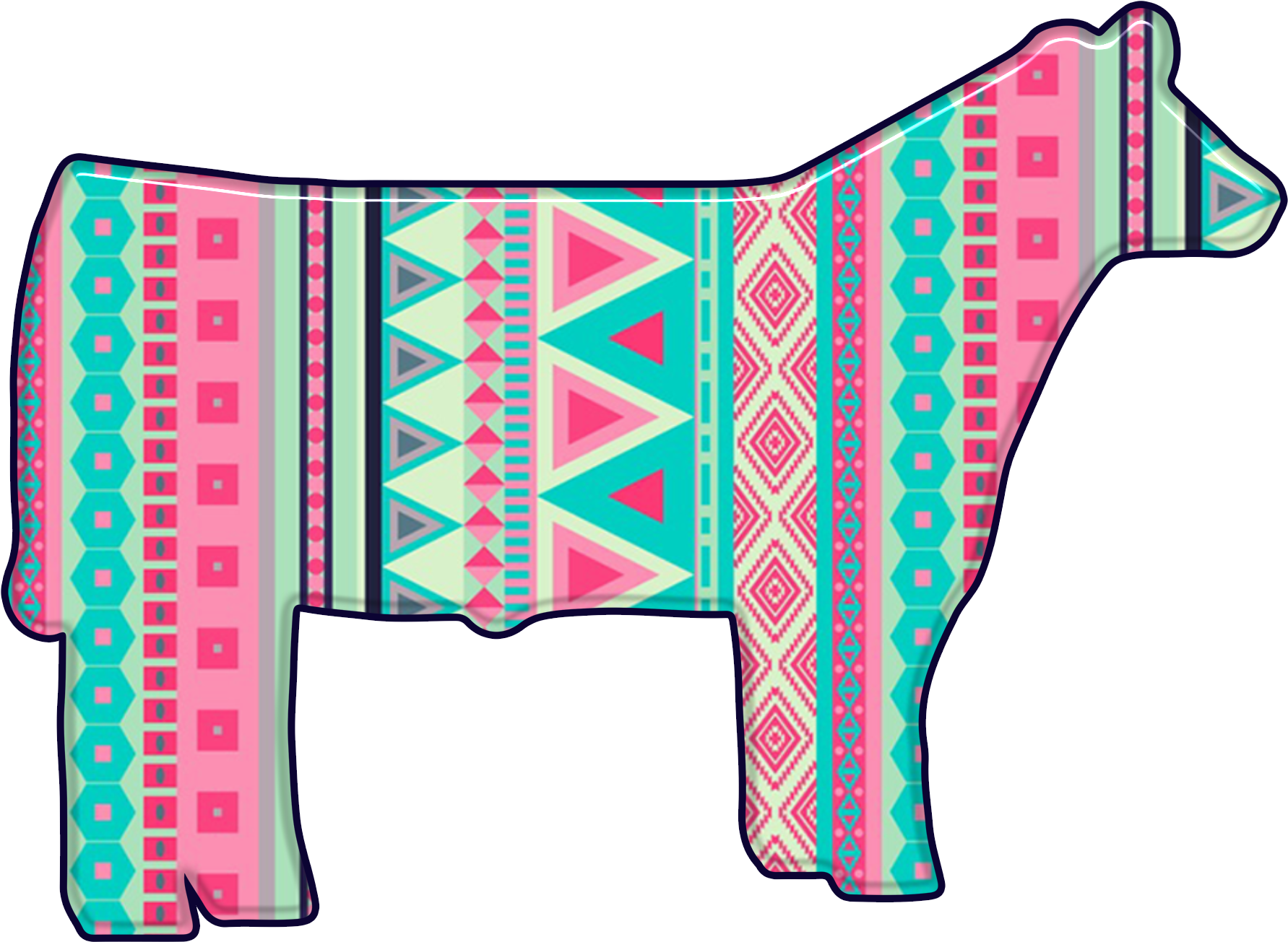 Trial Dhc Die Cut Livestock Goat Decal - Livestock (1800x1800)