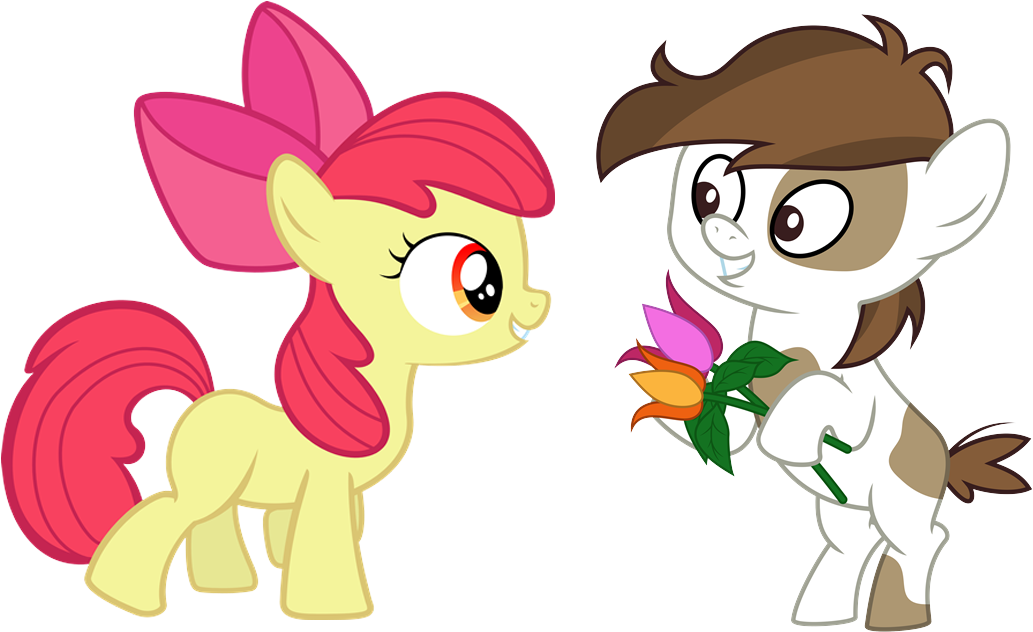 Pipsqueak's Gift For Applebloom By Bigpurplemuppet99 - My Little Pony Applebloom And Pipsqueak (1080x640)