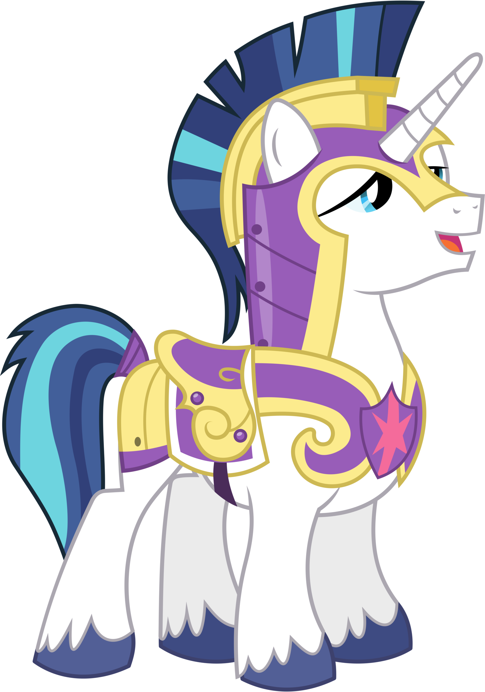 Coloring Pages Dazzling My Little Pony Shining Armor - Mlp Prince Shining Armor (1600x2281)