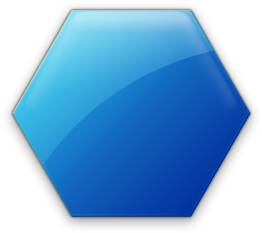 Hexagon Clipart Blue - 3d Hexagon Icon (420x420)