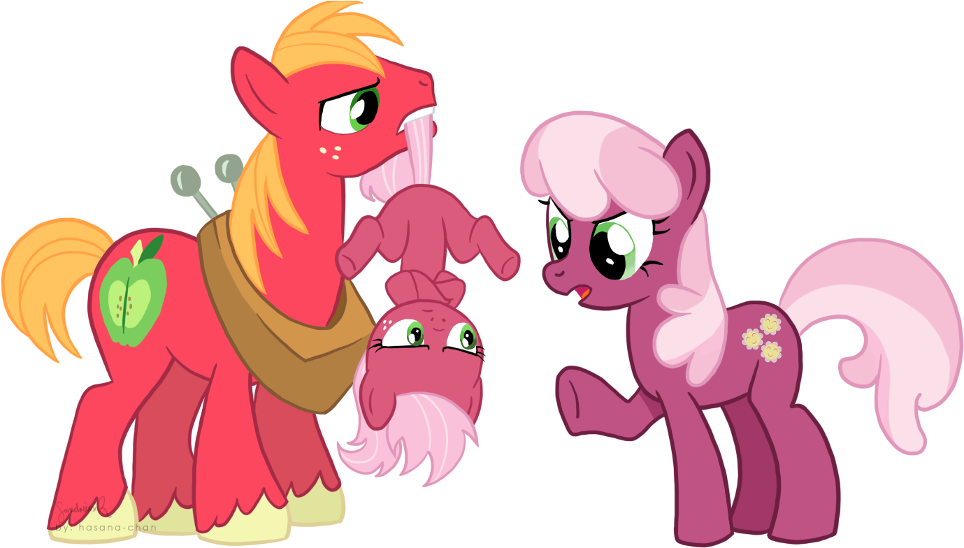 Hold It Right There, Little Missy By Hasana-chan - Big Macintosh And Cheerilee (1500x800)
