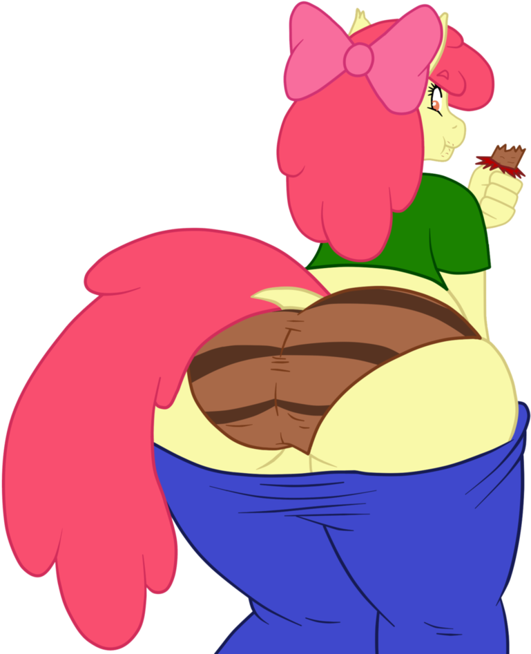 Anthro, Apple Bloom, Artist - Applebloom Big Butt (815x981) .