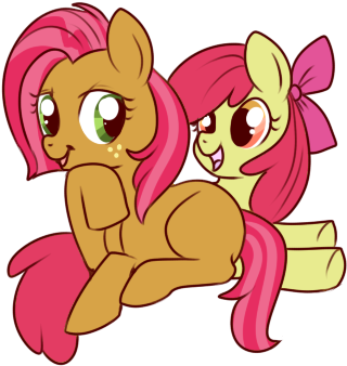 Apple Bloom, Appleseed, Artist - Cartoon (352x351)