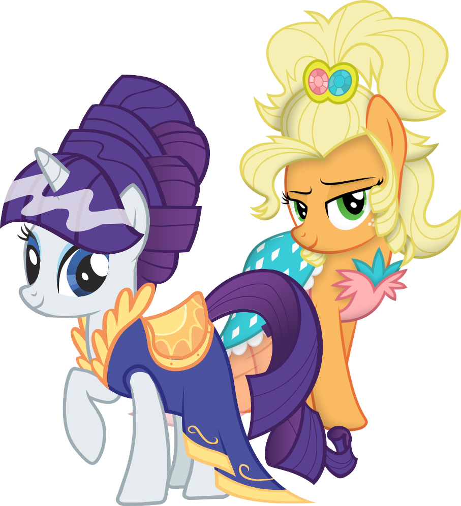 Rarity And Applejack/applejewel By Sbloom85 - Applejewel Applejack Mlp (907x997)