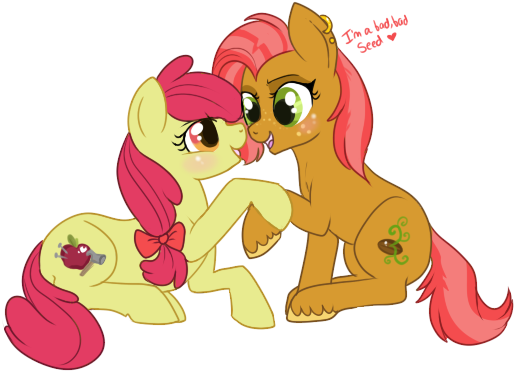 A Bad Bad Seed By Lulubellct - Cartoon (519x382)