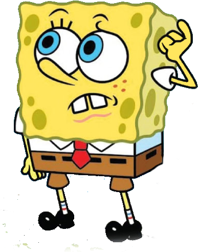 Spongebob Confused - Confused Png (391x536)