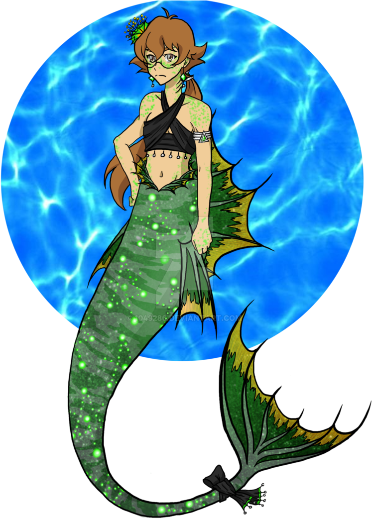 Sorry For The Double Posts I Forgot The Green Skin - Mermaid Pidge Voltron (759x1054)