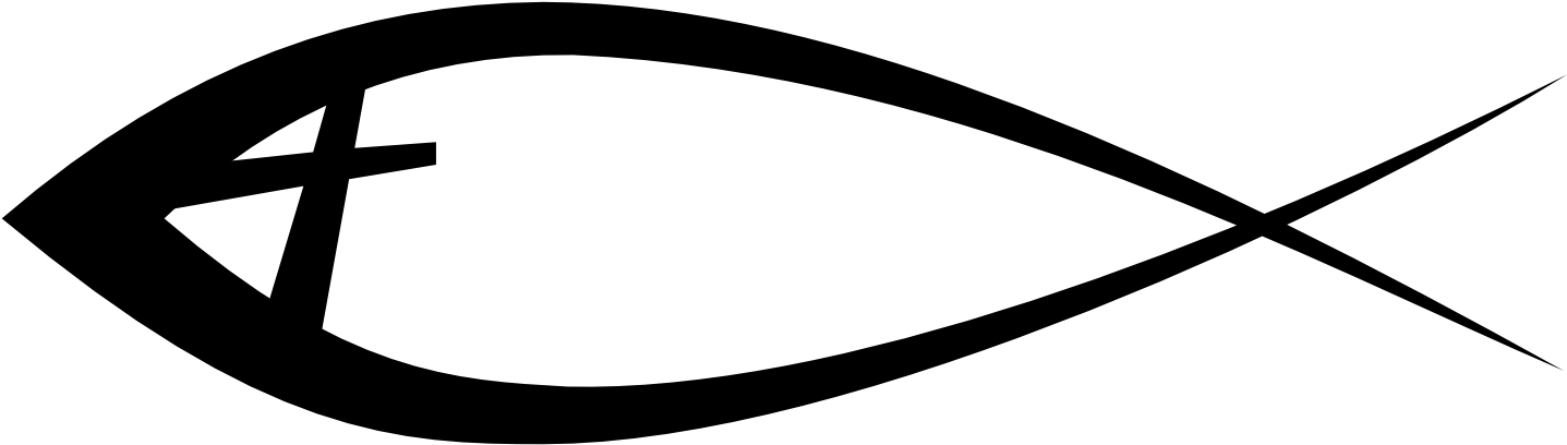Christian Fish Symbol Png (1500x813)